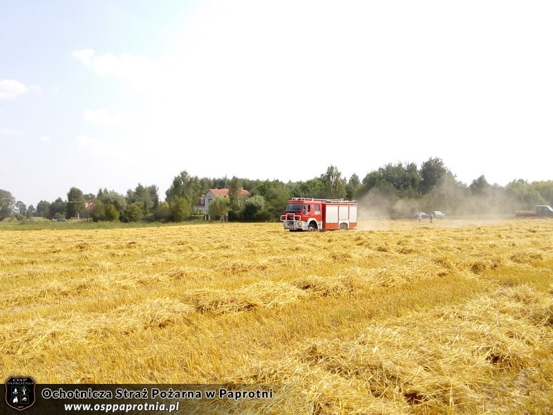 Pożar słomy Gnatowie Nowe