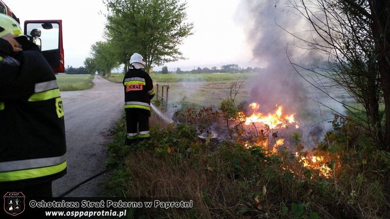 Pożar opon Granice