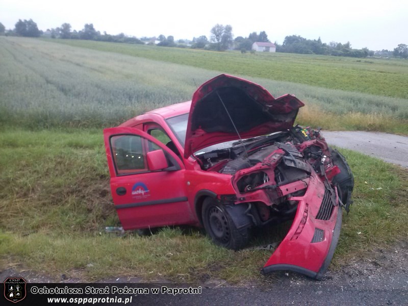 Wypadek na E92 w miejscowości Liśice