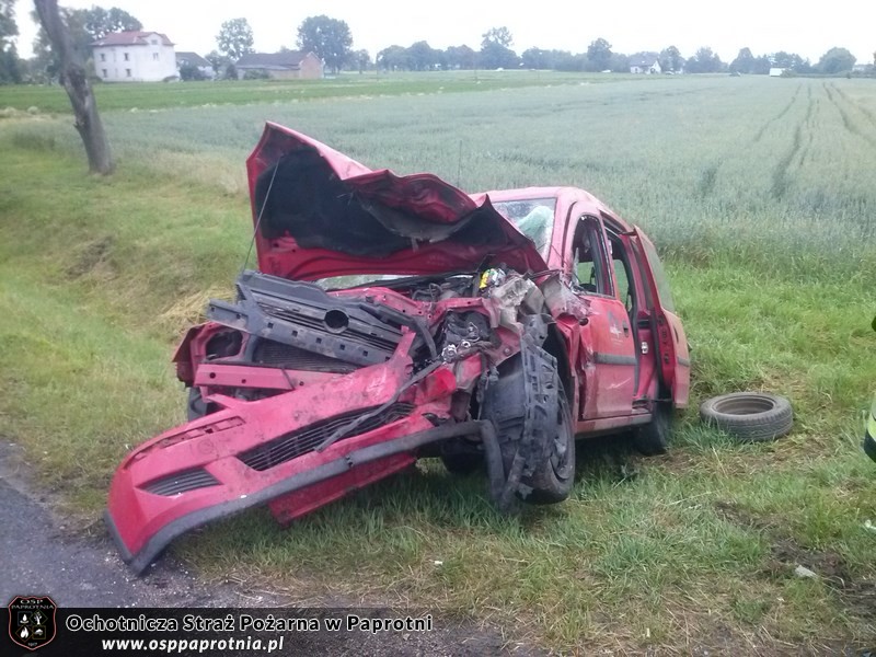 Wypadek na E92 w miejscowości Liśice