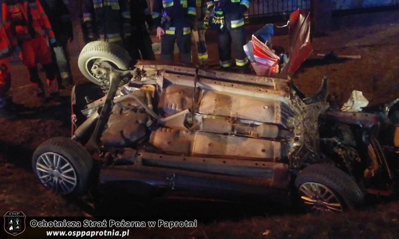 Zdarzenie drogowe w Chrzczanach ze skutkiem Śmiertelnym