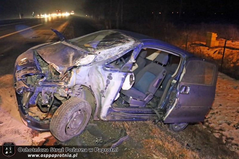 Kolizja na trasie E 92