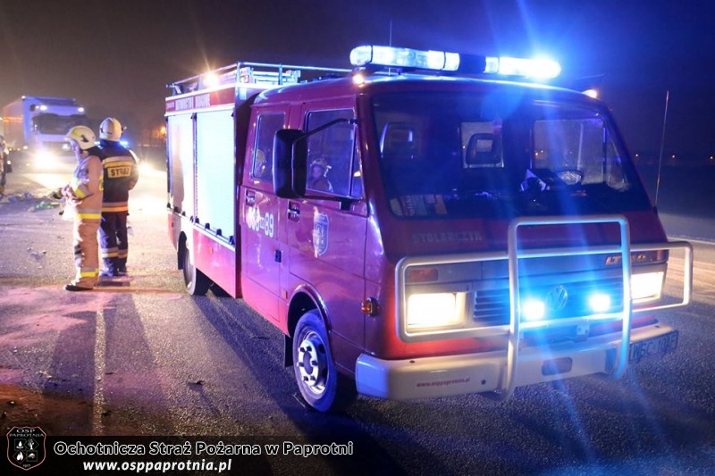 Kolizja na trasie E 92