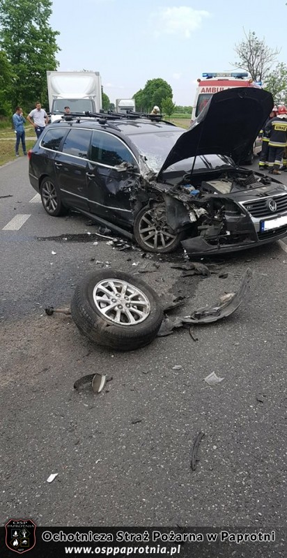 Wypadek w Serokach