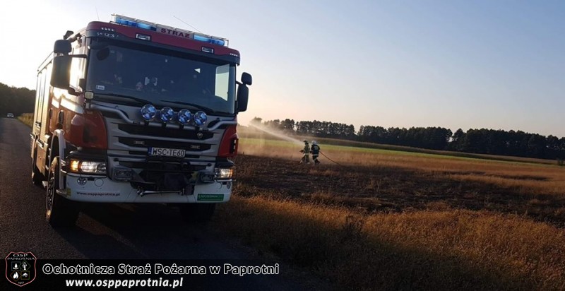 Pożar trawy