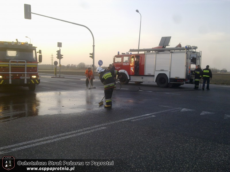 Wypadek motocyklisty