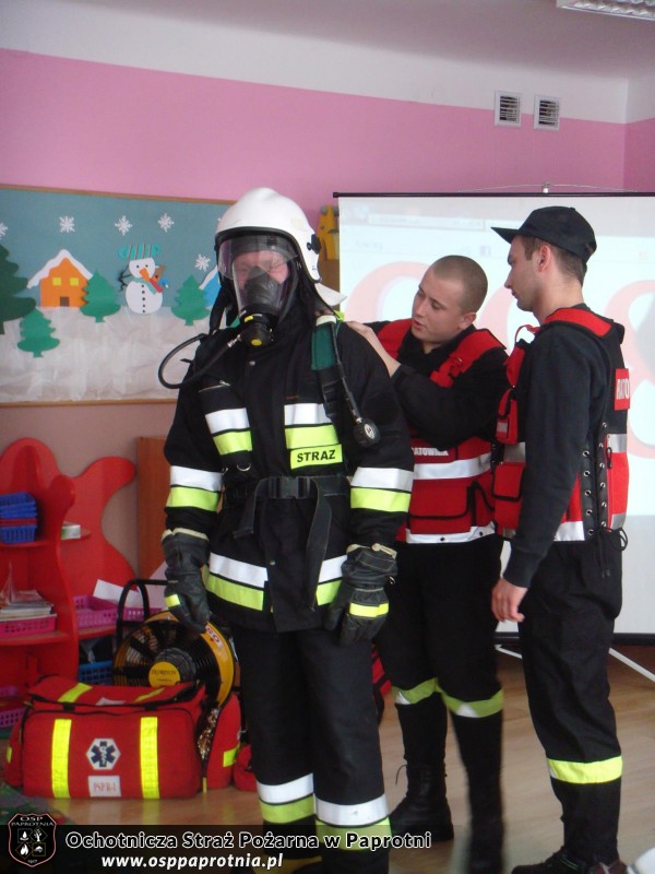 OSP Paprotnia w przedszkolu integracyjnym