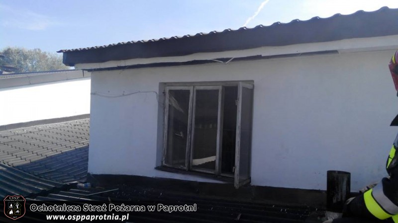 Zadymienie na zakładzie J.W. Construction